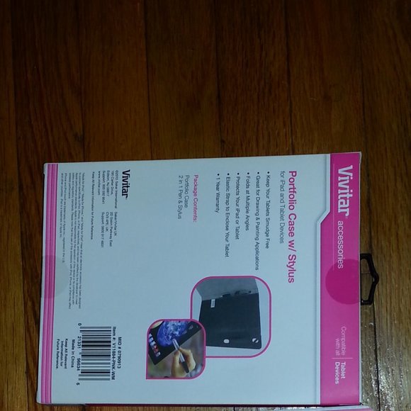 Vivitar Portfolio Case Pen/Stylus Fits any 10" Tablet   Send your best offer - Picture 4 of 4